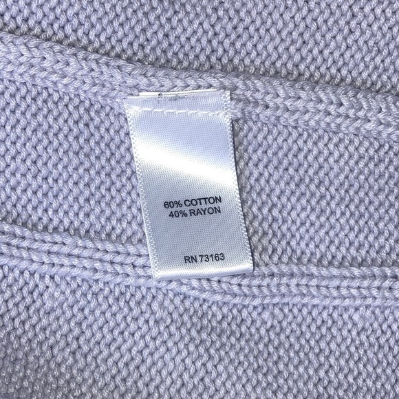 Cupio Ladies Tulip Shaped Cable Knit Sweater Light Grey Size Medium - Picture 10 of 15